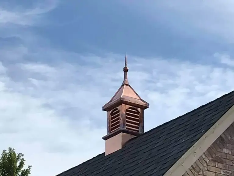 Copper Gable Installation on Home