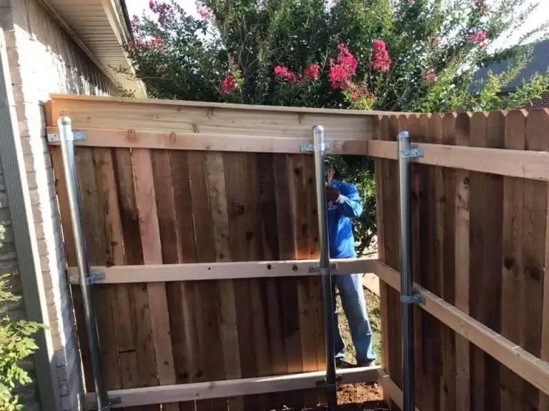 Wooden Fence Installation in OKC