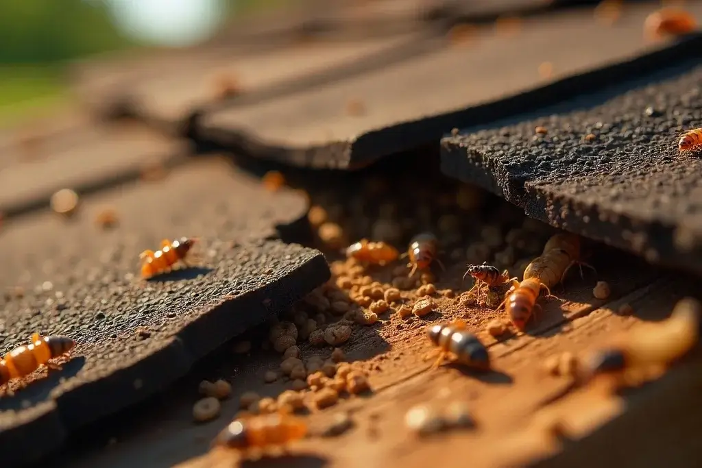 repairing roof damage caused by unwanted guests