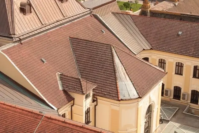 building with pitched roof