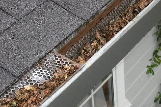 roofing contractor remove debris from gutters and downspouts