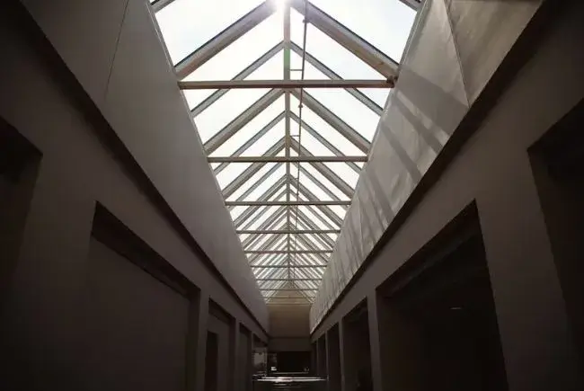 building with reflective surfaces