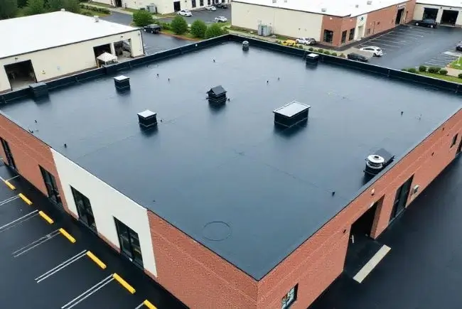 one story building with flat roof