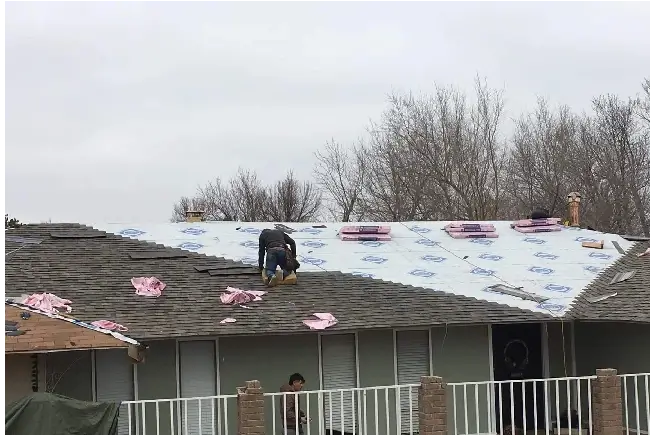 maupin roofing team installing a new roof