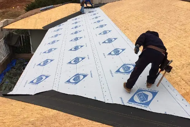 maupin roofing during a roofing project