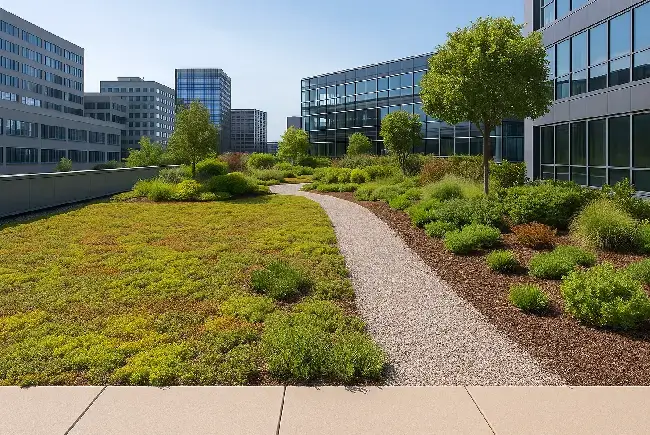semi intensive green roofs