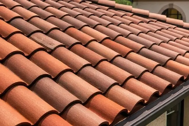 tile roof.