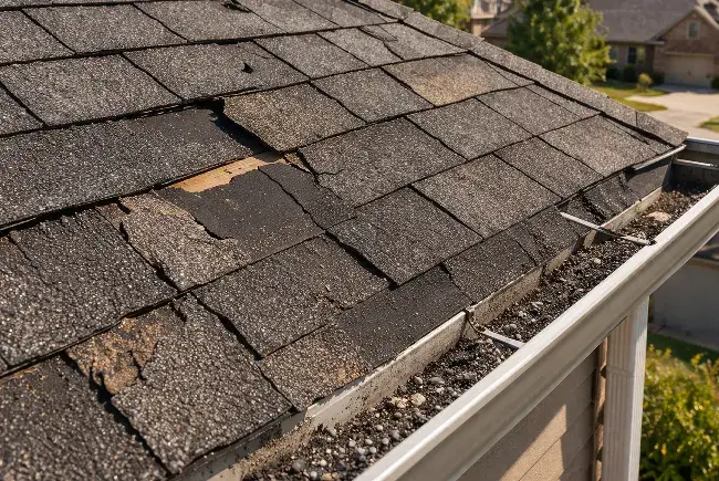 damaged roof shingles