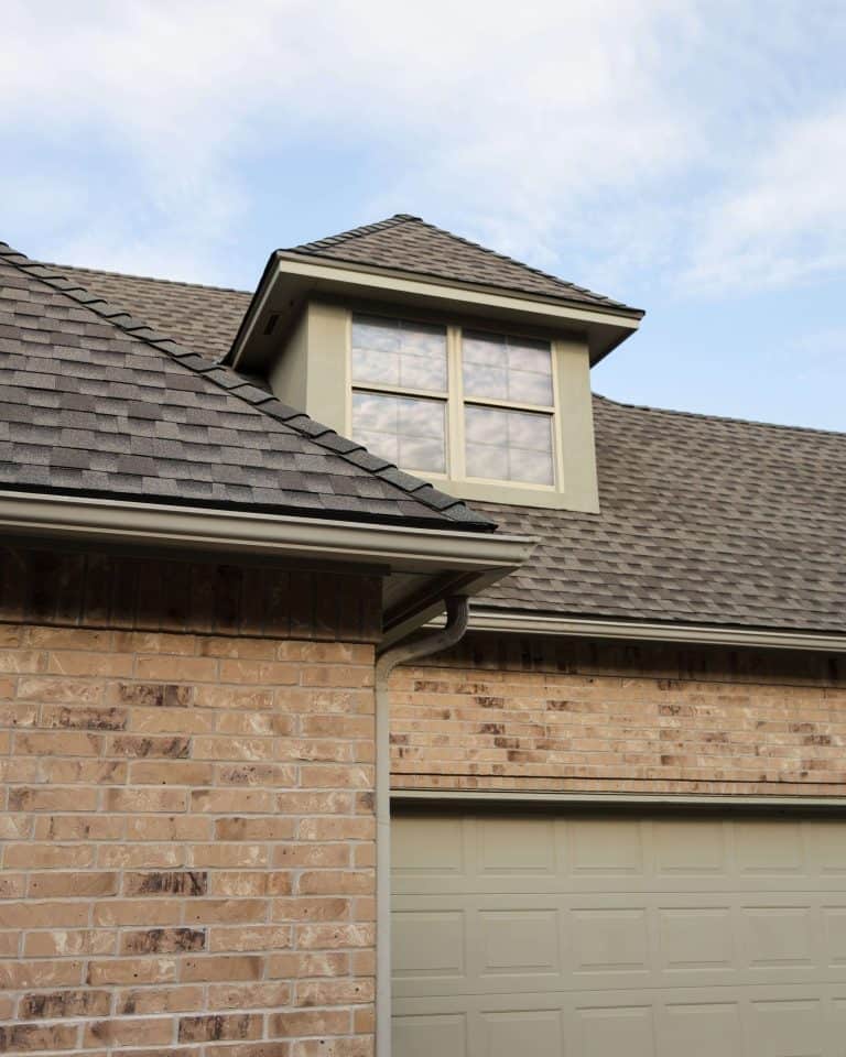 New shingle roof dormer and gutters, a Maupin Roofing & Construction job