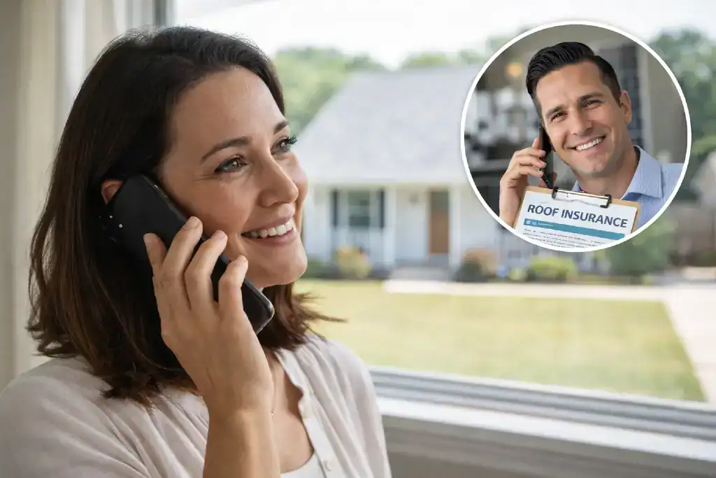 talking with the insurance agent